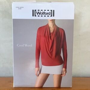 Wolford Black Cool Wool Shirt M NIB⭐️